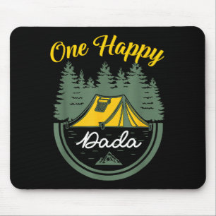One Happy Camper Dada Birthday Camping Family Matc Mouse Pad