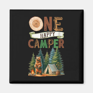 One Happy Camper First Birthday Family Camping Bea Magnet