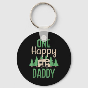 One Happy Camper Happy Daddy First Birthday Party Key Ring