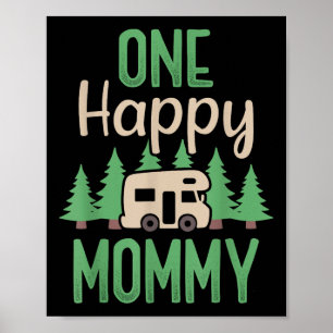 One Happy Camper Happy Mummy First Birthday Party  Poster