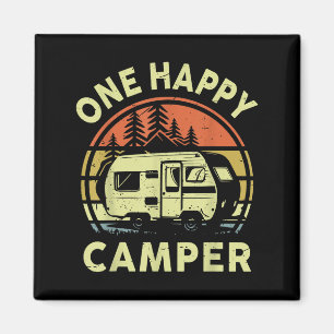 One Happy Camper Mum Dad Funny Rv Camping Toddler  Magnet