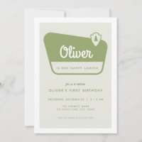 One Happy Camper National Park Birthday Invitation
