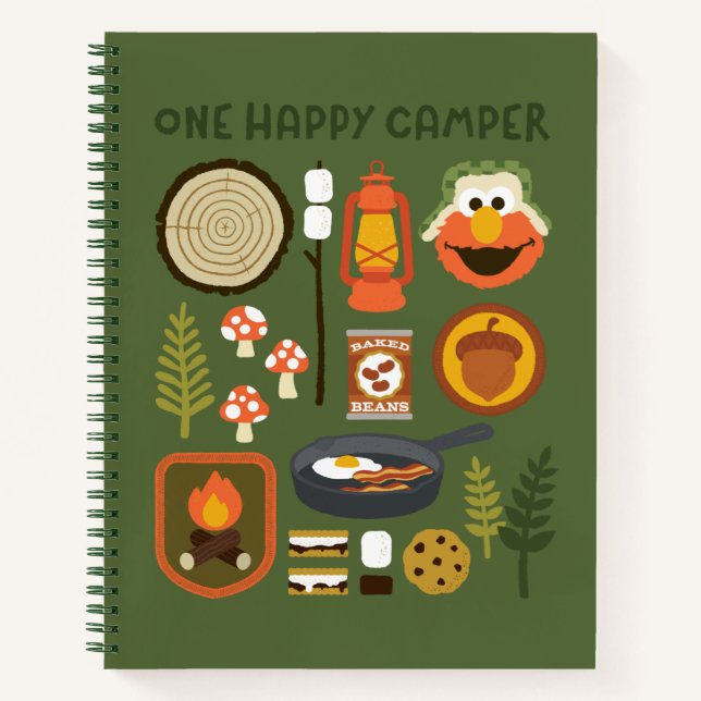 One Happy Camper Notebook (Front)