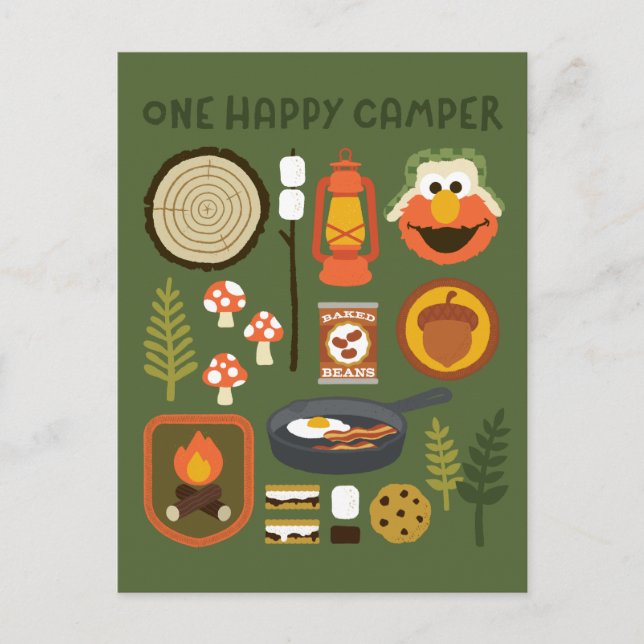 One Happy Camper Postcard (Front)