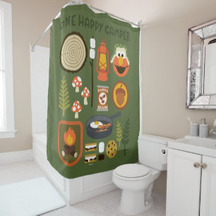 One Happy Camper Shower Curtain