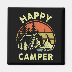 One Happy Camper Toddler Boy Funny Camng Campfire  Magnet