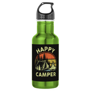 One Happy Camper Toddler Boy Funny Camping 532 Ml Water Bottle