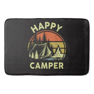 One Happy Camper Toddler Boy Funny Camping Bath Mat