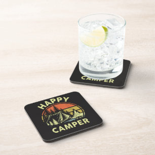 One Happy Camper Toddler Boy Funny Camping Coaster
