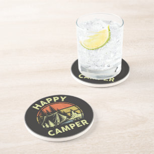 One Happy Camper Toddler Boy Funny Camping Coaster