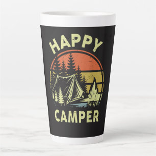 One Happy Camper Toddler Boy Funny Camping Latte Mug