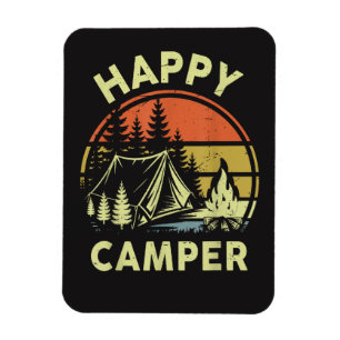 One Happy Camper Toddler Boy Funny Camping Magnet
