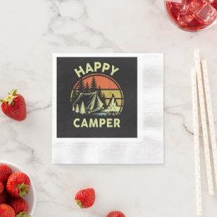 One Happy Camper Toddler Boy Funny Camping Napkin