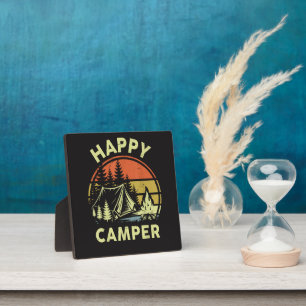 One Happy Camper Toddler Boy Funny Camping Plaque