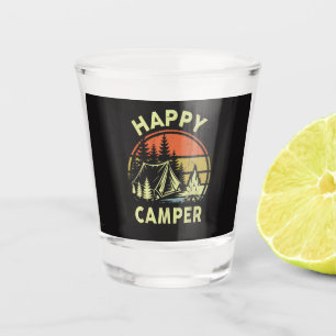 One Happy Camper Toddler Boy Funny Camping Shot Glass