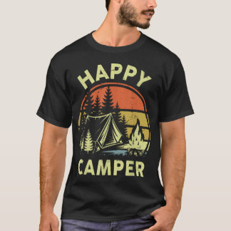 One Happy Camper Toddler Boy Funny Camping T-Shirt
