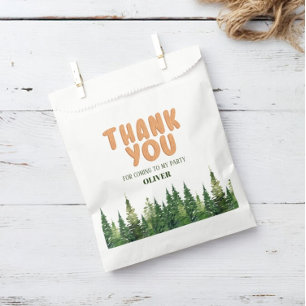 One Happy Camper Wood Boys 1st Birthday Favour Bag