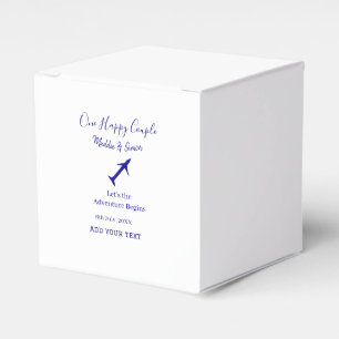 One happy Couple let's adventure begins wedding co Favour Box