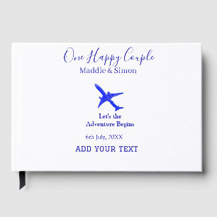 One happy Couple let's adventure begins wedding co Guest Book