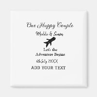 One happy Couple let's adventure begins wedding co