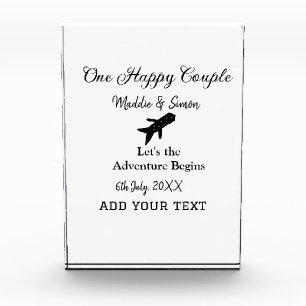 One happy Couple let's adventure begins wedding co Photo Block