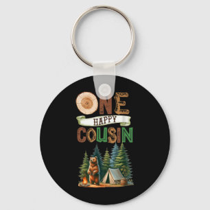 One Happy Cousin Camper First Birthday Camping Bea Key Ring