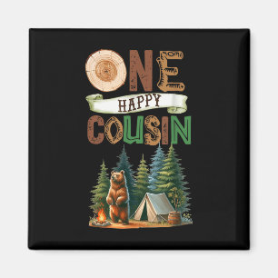 One Happy Cousin Camper First Birthday Camping Bea Magnet