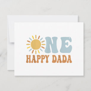 One Happy Dada of The Birthday First Trip Around t Holiday Card
