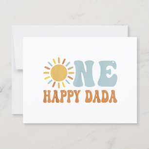 One Happy Dada of The Birthday First Trip Around t Postcard