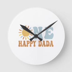 One Happy Dada of The Birthday First Trip Around t Round Clock