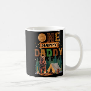 One Happy Daddy Camper 1st Birthday Camng Bear  Coffee Mug