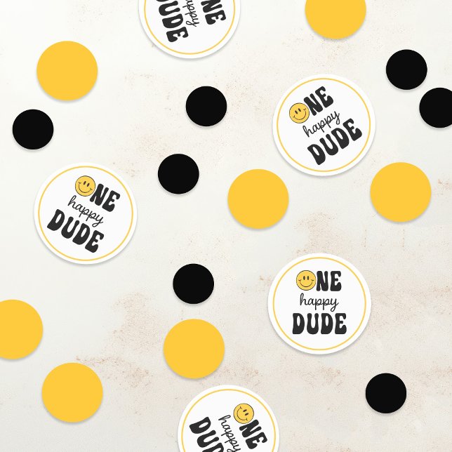 One Happy Dude 1st Birthday Confetti (Creator Uploaded)