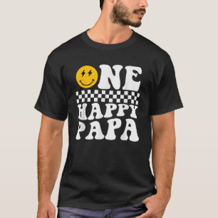 One Happy Dude 1st Birthday One Cool Papa Family M T-Shirt