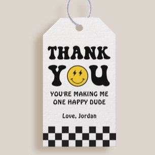 One Happy Dude Boy 1st Birthday Party Gift Tag