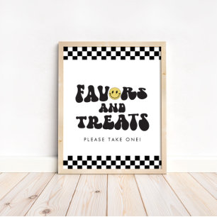 One Happy Dude   Boys Happy Face Favours Table Poster