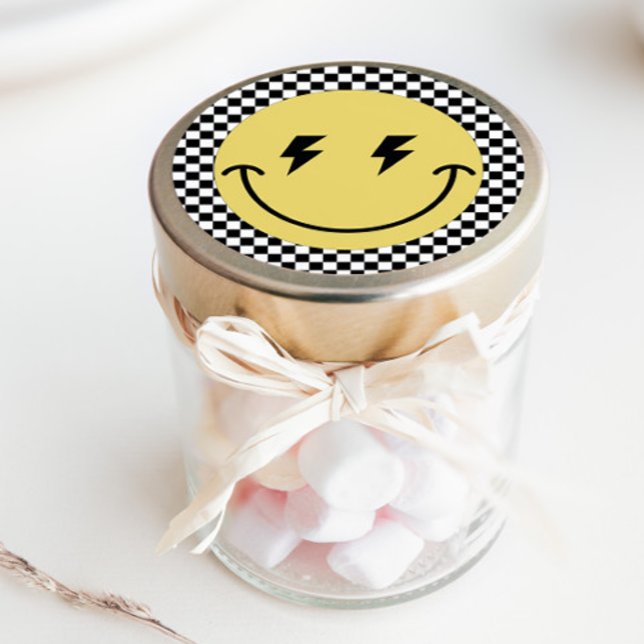 One Happy Dude | Boys Rad Kids 1st Birthday Classic Round Sticker (Creator Uploaded)