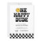 One Happy Dude Chequered Happy Face 1st Birthday