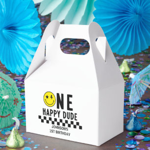One Happy Dude First Birthday Favour Box