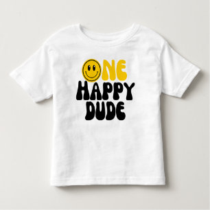 One Happy Dude First Birthday Toddler T-Shirt