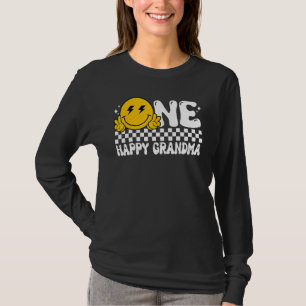 One Happy Dude Grandma Groovy 1st Birthday Family T-Shirt