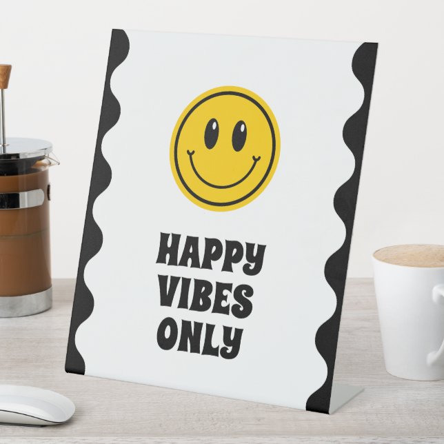 One Happy Dude Happy Face First Birthday Pedestal Sign (In SItu)