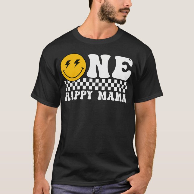 One Happy Dude Mama 1St Birthday Family Matching T-Shirt (Front)