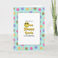 "One Happy Dude" Retro Smile Birthday