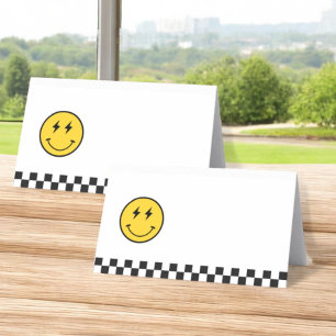 One Happy Dude Smile Face Birthday Party Place Card