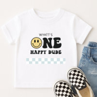 One Happy Dude Smile Face First Birthday