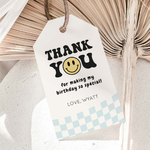 One Happy Dude Smiley 1st Birthday Favours Gift Tags