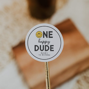 One Happy Dude Sticker