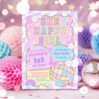 One Happy Girl Preppy Varsity Patch 1st Birthday
