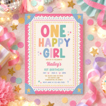 One Happy Girl Whimsical Girl 1st Birthday Party