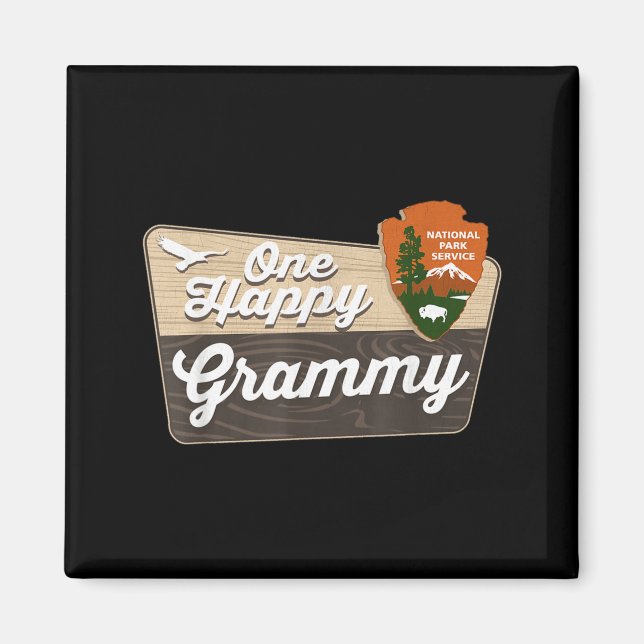 One Happy Grammy Camper Matching Birthday Decorati Magnet (Front)